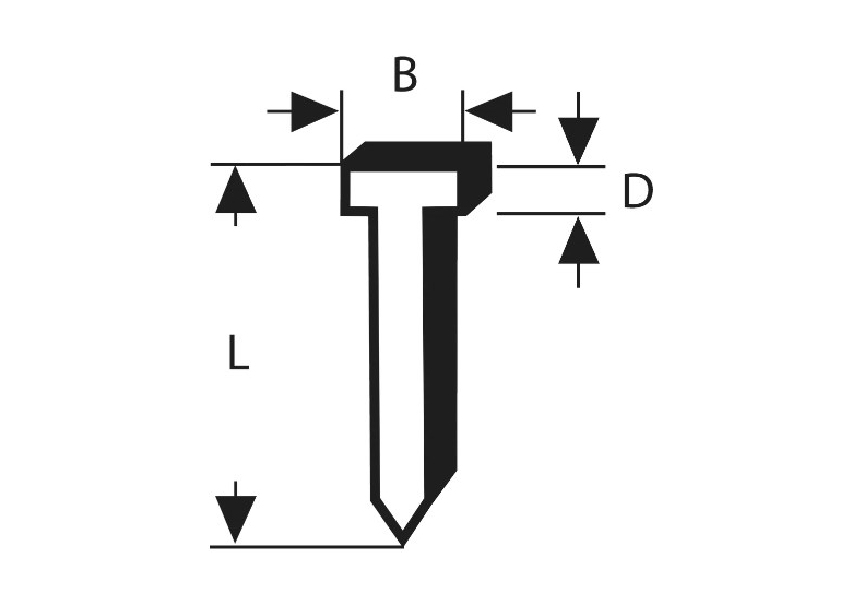 Hřebík, typ 48 1,8 x 1,45 x 14 mm Bosch 1609200393