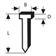 Hřebík, typ 48 1,8 x 1,45 x 14 mm Bosch 1609200393