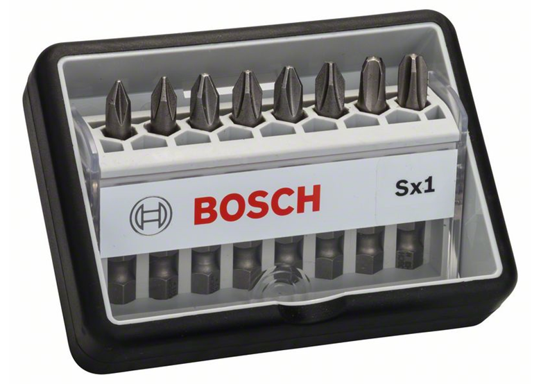 8dílná sada bitů Robust Line Sx Extra Hart 49 mm, 8 dílů Bosch 2607002556