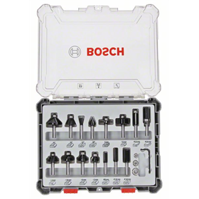Sada fréz se stopkou 8 mm 15 ks. Bosch 2607017472