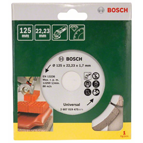 Diamantový řezný kotouč pro stavební materiály 125 mm Bosch 2607019475