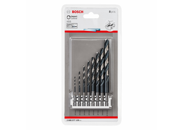 Sada spirálových vrtáků HSS Impact Control, 8 ks. Bosch 2608577139