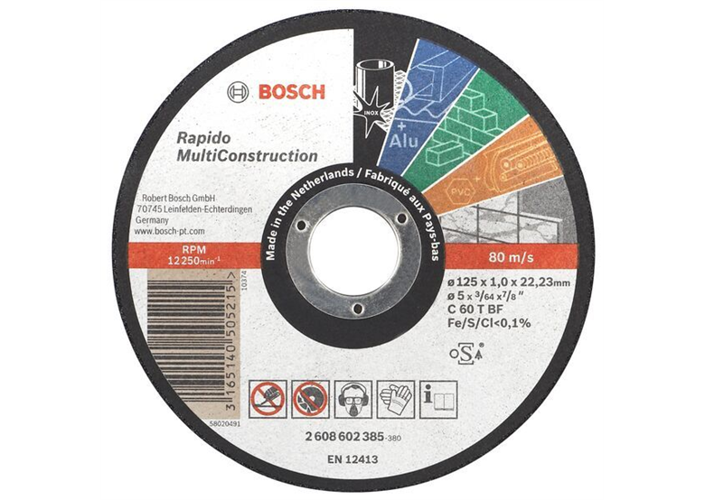 Přímý řezný kotouč Multi Construction Bosch 2608602383