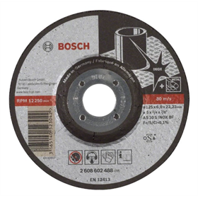 Brusný kotouč Inox AS 30 S INOX BF, 125 mm, 22,23 mm, 6,0 mm Bosch 2608602488