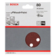 Pětidílná sada brusných papírů 125 mm, 80 Bosch 2608605642