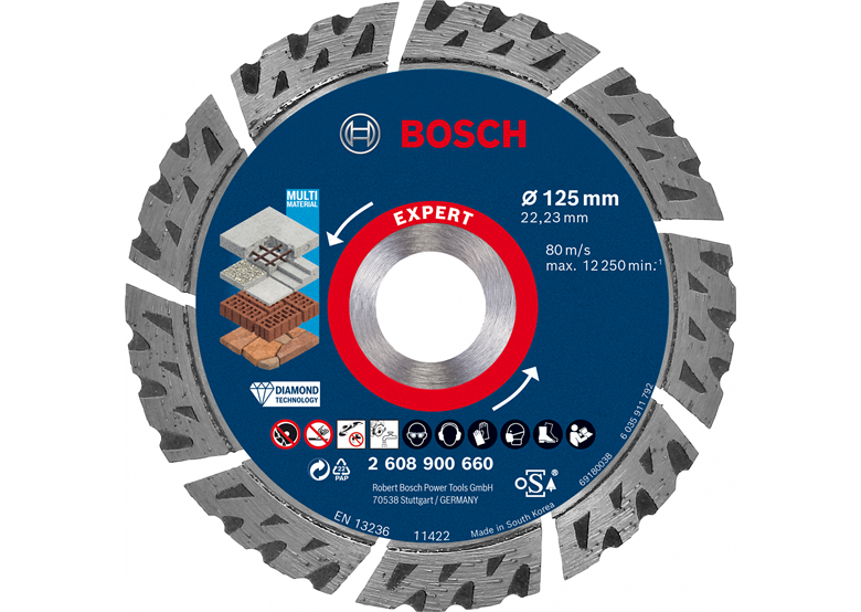 Diamantový řezný kotouč 125x22,23x2,2 mm Expert Bosch 2608900660