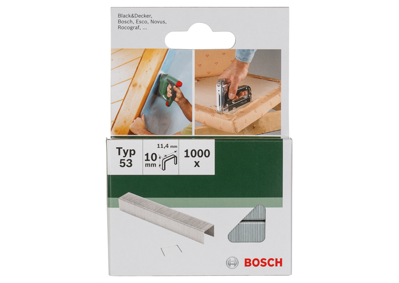 Sponky typ 53 10mm 1000ks. Bosch 2609255821