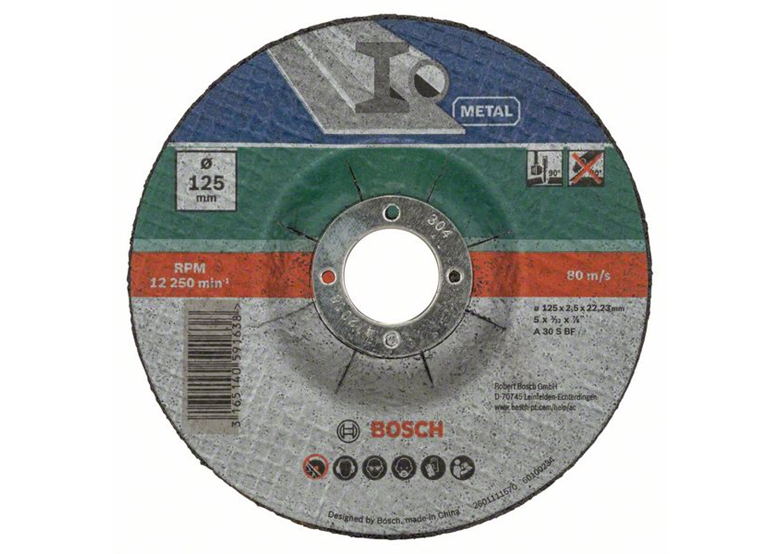 Korundový kotouč Metal 125mm, 5ks. Bosch 2609256333