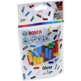 Barevné tavné lepidlo 70ks. Bosch Gluey