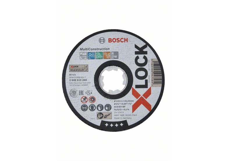 X-Lock kotouč z oxidu hliníku 115 mm Bosch Multi Material