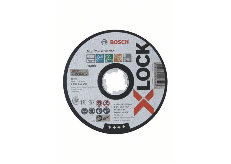 Kotouč X-Lock z oxidu hlinitého 125x22,23x1mm Bosch Multi Material