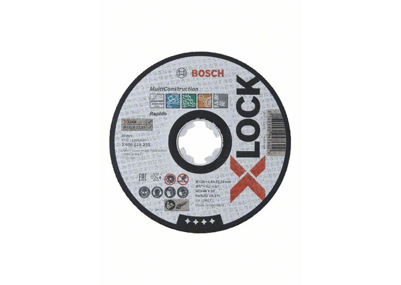 Kotouč X-Lock z korundu 125x22,23x1,6mm Bosch Multi Material