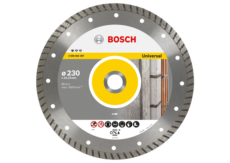 Diamantový řezný kotouč 230x22,23x2,5 mm Bosch Standard for Universal Turbo