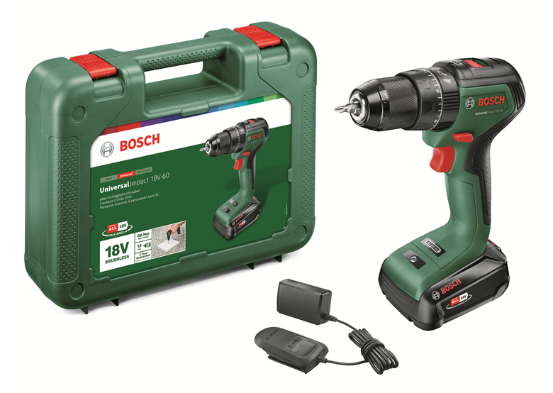 Aku vrtačka/šroubovák s přiklepem Bosch UniversalImpact 18V-60 1x2.0Ah