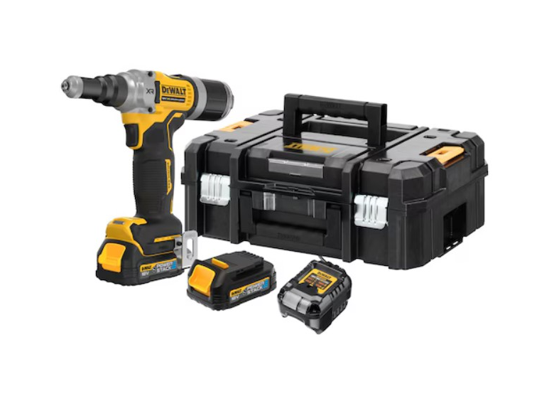 Akumulátorová nýtovací pistole DeWalt DCF414E2GT 2x1,7Ah POWERSTACK G-Class T-STAK II