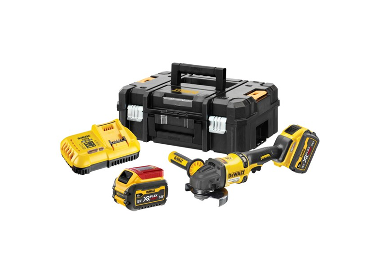 Úhlová bruska DeWalt FLEXVOLT DCG418T2 2x6,0Ah TSTAK II