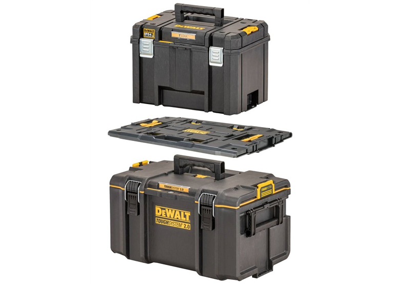 Sada dvou krabic s adaptérem DeWalt TOUGHSYSTEM DWST08017-9