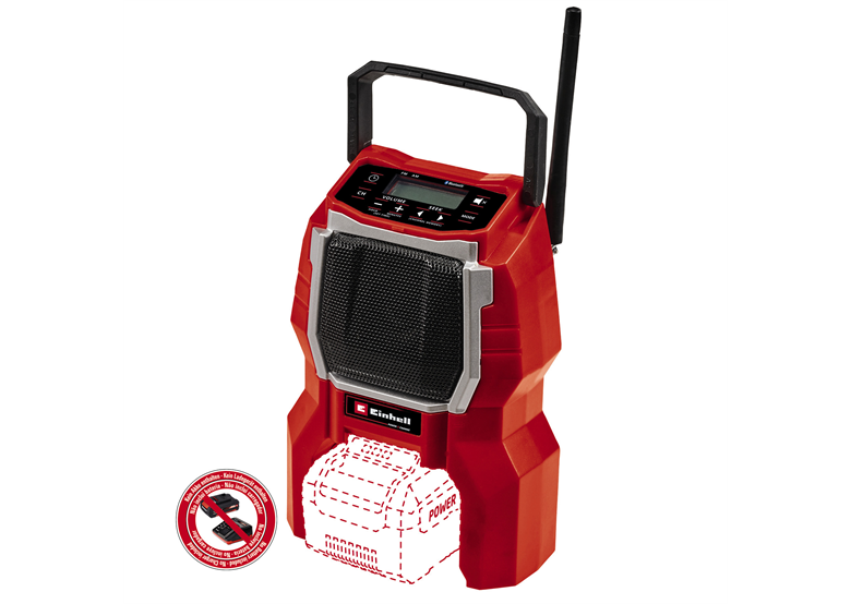 Rádio Einhell TC-RA 18 Li BT - Solo