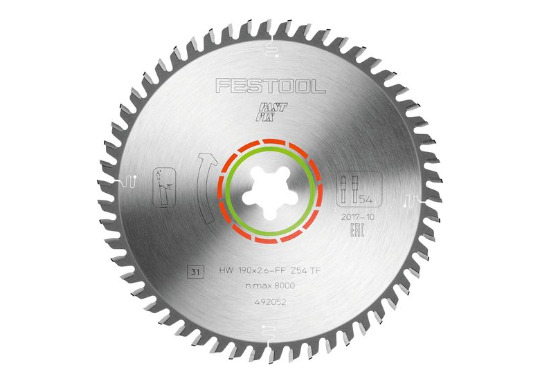 Pilový kotouč na laminát a polymery Festool 190X2,6 FF TF54