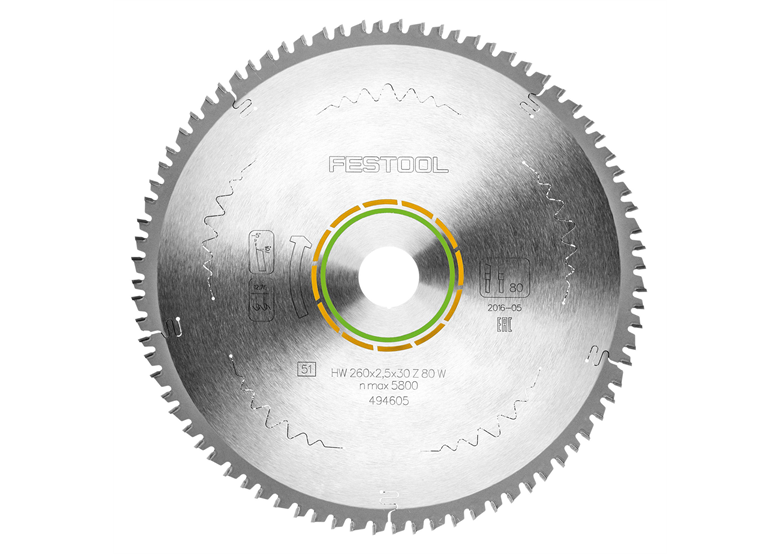 Pilový kotouč 260x30 mm Festool W80