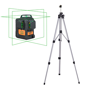 Zelený rovinný křížový laser 3x360° se stativem Geo-Fennel FLG 6X-GREEN L83-easy