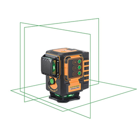 Zelený rovinný křížový laser 3x360° Geo-Fennel Geo6-XR GREEN SP Li-Ion