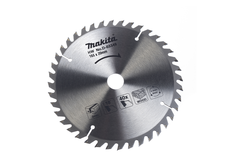 Kotouč na dřevo HM 165x20mm T40 Makita D-03349