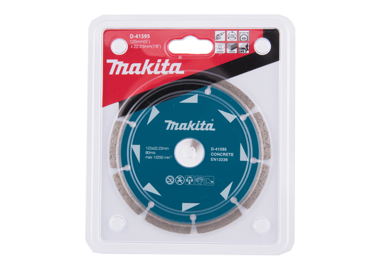 Segmentový diamantový kotouč 125x22.23mm, 10 ks. Makita D-41595-10