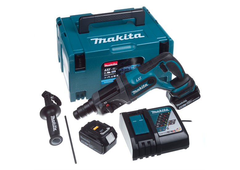 Vrtací kladivo Makita DHR241RTJ 2x5,0Ah MAKPAC 3