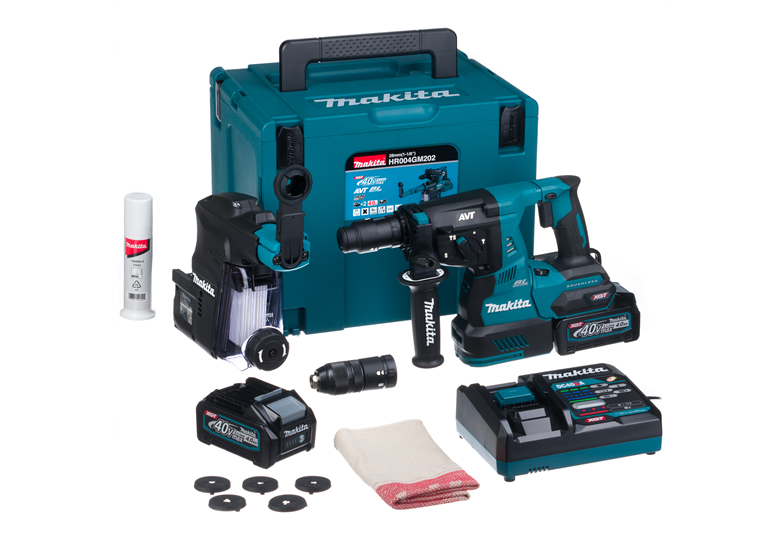 Rotační kladivo SDS-Plus Makita XGT HR004GM202 2x4,0Ah MAKPAC 4