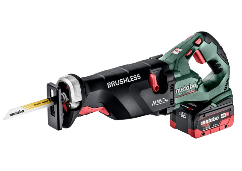 Aku šavlová pila Metabo SSEP 18 LTX BL MVT 2x8.0Ah