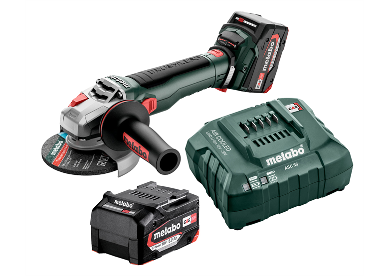 Úhlová bruska Metabo WB 18 LT BL 11-125 Quick 2x5.2Ah