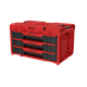 Box se šuplíky Qbrick System ONE 2.0 DRAWER 3 TOOLBOX EXPERT RED Ultra HD Custom