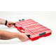 Organizér s vyjímatelnými kbelíky Qbrick System ONE 2.0 ORGANIZER L RED