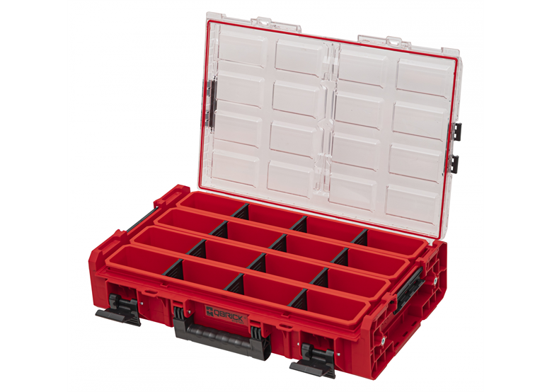 Organizér s extra dlouhými kbelíky Qbrick System ONE 2.0 ORGANIZER XL LONG BIN RED Ultra HD