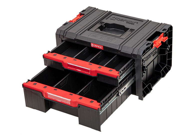 Box se šuplíky Qbrick System PRO 2.0 DRAWER 2 TOOLBOX BASIC