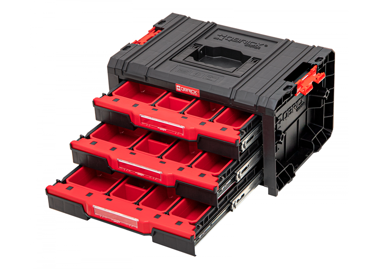 Box se šuplíky Qbrick System PRO 2.0 DRAWER 3 TOOLBOX EXPERT