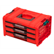 Box se šuplíky Qbrick System PRO 2.0 DRAWER 3 TOOLBOX EXPERT RED