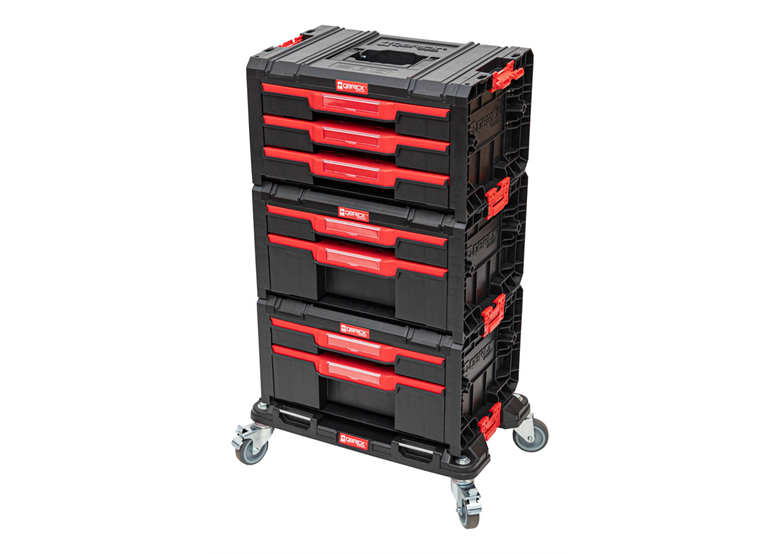 Sada zásuvek na plošině s kolečky Qbrick System PRO 2.0 DRAWER SET