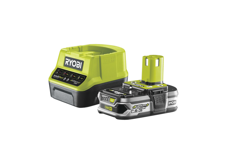  18V startovací sada: 1x 2,5Ah baterie RB18L25 + nabíječka RC18120 Ryobi ONE+ RC18120-125