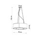 Chandelier SATURNO SLIM 50 black Sollux Lighting 2Bm