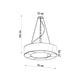 Chandelier SATURNO SLIM 70 white Sollux Lighting 2Bm