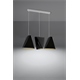 Chandelier BLUM 3 black Sollux Lighting 2Bm