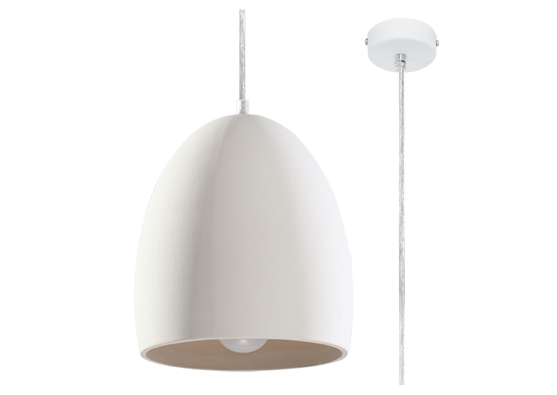 Ceramic pendant lamp FLAWIUSZ Sollux Lighting Café Au Lait