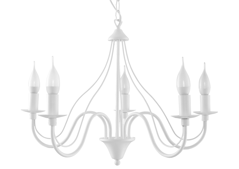 Chandelier MINERWA 5 white Sollux Lighting Crimson