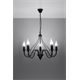 Chandelier MINERWA 5 black Sollux Lighting Crimson