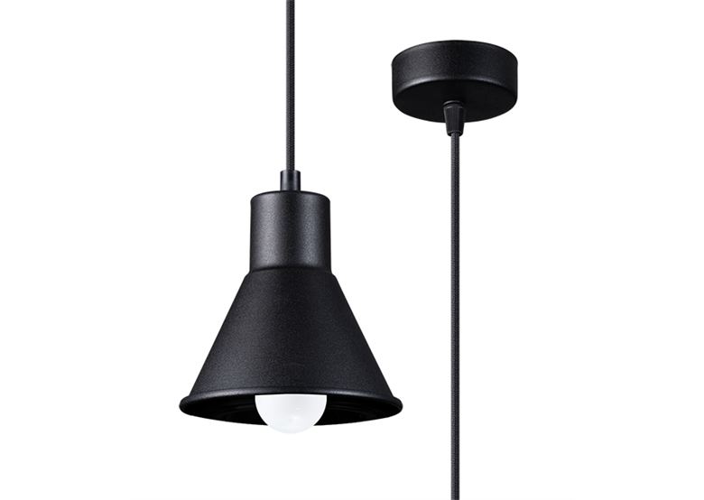 Pendant lamp TALEJA 1 black [E27] Sollux Lighting Crimson