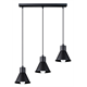 Pendant lamp TALEJA 3 black [E27] Sollux Lighting Crimson