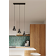 Pendant lamp TALEJA 3 black [E27] Sollux Lighting Crimson