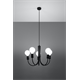 Chandelier PICCOLO 5 black Sollux Lighting Crimson